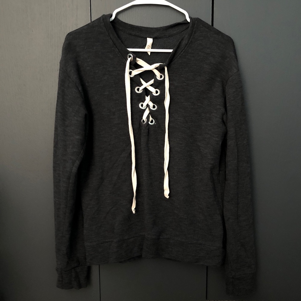 Tie sweater